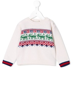 Gucci Kids джемпер с узором фэр-айл