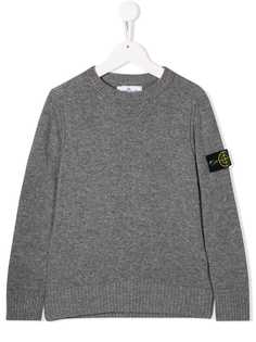 Stone Island Junior джемпер с нашивкой-логотипом