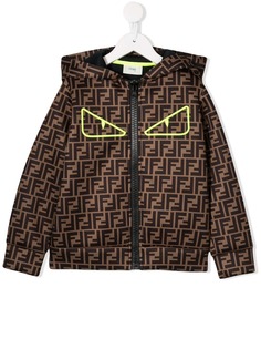 Fendi Kids худи с логотипом