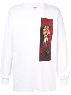 Supreme футболка Mike Hill Snaketrap с длинными рукавами
