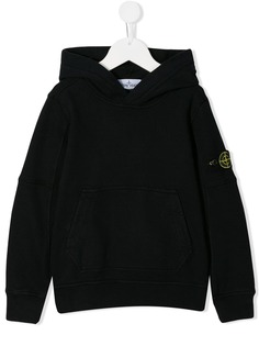 Stone Island Junior худи с нашивкой-логотипом
