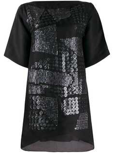 Missoni Pre-Owned платье-футболка асимметричного кроя с вышивкой пайетками