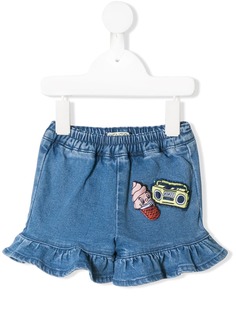 Kenzo Kids джинсовые шорты с отделкой