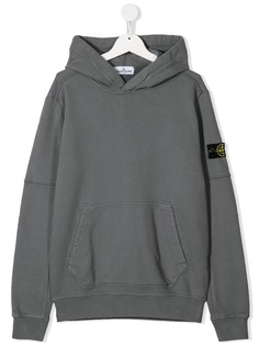 Stone Island Junior худи с нашивкой-логотипом