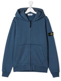 Stone Island Junior худи с нашивкой-логотипом