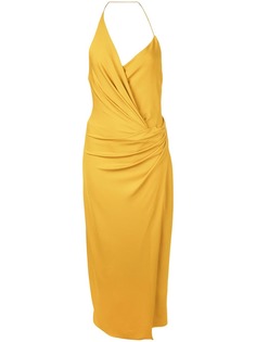 Cushnie платье с вырезом халтер и запахом