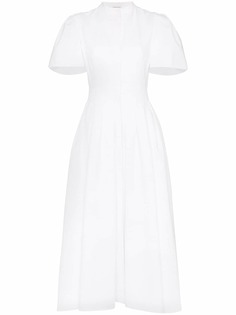 Alexander McQueen расклешенное платье-рубашка