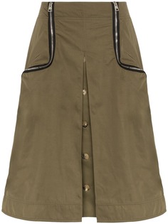 JW Anderson саржевая юбка с молнией
