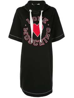 Love Moschino платье с капюшоном и логотипом