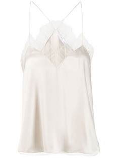 IRO топ Berwyn на тонких бретелях с кружевом