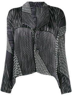 Issey Miyake плиссированная блузка с длинными рукавами