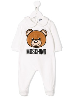 Moschino Kids комбинезон с логотипом Teddy Bear