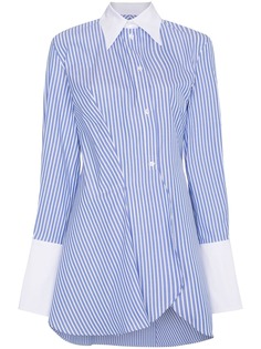 Wright Le Chapelain полосатая асимметричная рубашка