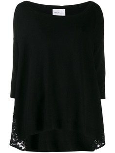 be blumarine толстовка с вырезом-лодочкой
