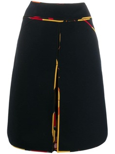 Fendi Pre-Owned юбка с контрастной окантовкой 2000-х годов