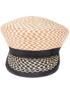 Maison Michel плетеная шляпа с узором