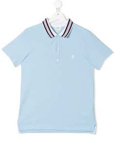 Fendi Kids рубашка-поло с вышитым логотипом