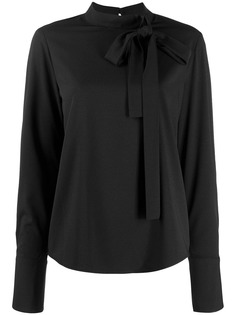 be blumarine блузка с завязками на воротнике