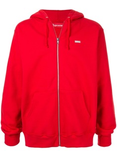 Supreme худи на молнии с логотипом