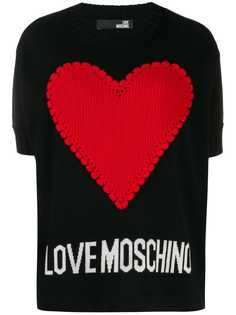 Love Moschino трикотажный джемпер Hear