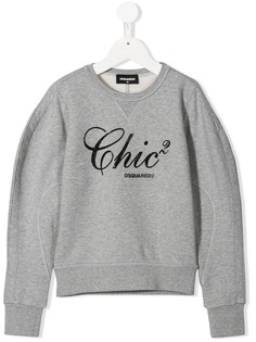 Dsquared2 Kids толстовка с кристаллами