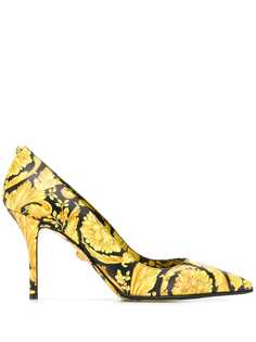 Versace Baroque printed pumps