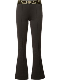 Versace расклешенные леггинсы Greek Key