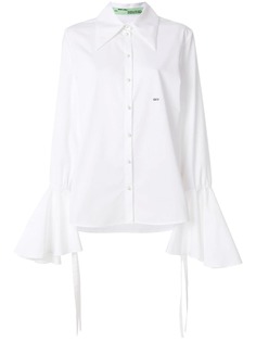 Off-White свободная рубашка с воротником