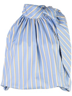 Silvia Tcherassi полосатая блузка с вырезом-петлей халтер