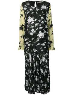 Preen Line платье с цветочным принтом