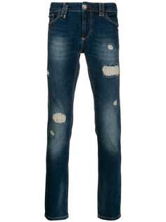 Philipp Plein джинсы кроя слим с эффектом потертости