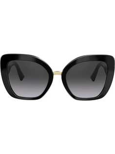 Valentino Eyewear солнцезащитные очки в оправе кошачий глаз с логотипом VLogo