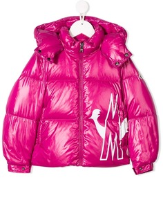 Moncler Kids пуховик с логотипом