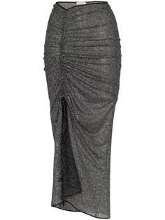 Oseree блестящая юбка миди со сборками