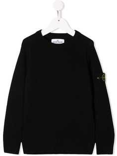 Stone Island Junior джемпер с нашивкой-логотипом