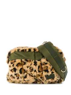 Sacai леопардовая поясная сумка из искусственного меха