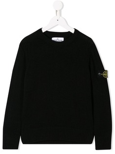 Stone Island Junior джемпер с нашивкой-логотипом