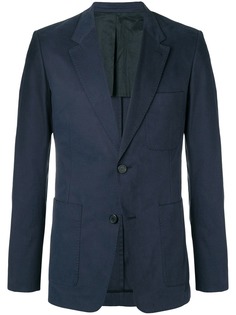 AMI Paris пиджак на двух пуговицах с частичной подкладкой