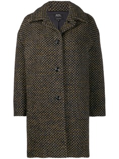A.P.C. пальто миди в горох