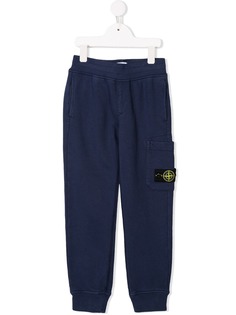 Stone Island Junior спортивные брюки с нашивкой-логотипом