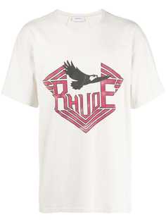 Rhude футболка с принтом