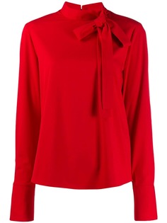 be blumarine блузка с завязками на воротнике