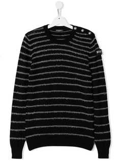 Balmain Kids джемпер в полоску