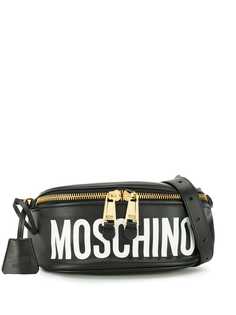 Moschino поясная сумка с логотипом