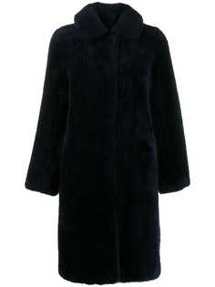 Yves Salomon Meteo пальто Teddy Bear
