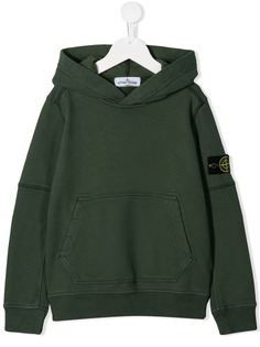 Stone Island Junior худи с нашивкой-логотипом