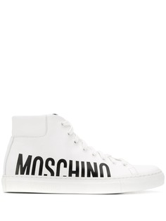 Moschino высокие кроссовки с логотипом