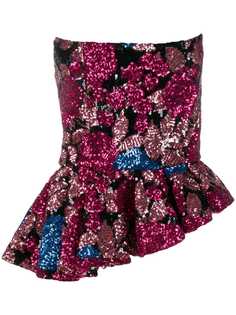 Giuseppe Di Morabito декорированный топ с баской