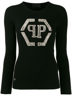 Philipp Plein джемпер с кристаллами