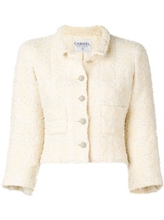 Chanel Pre-Owned твидовый пиджак 1990-х годов